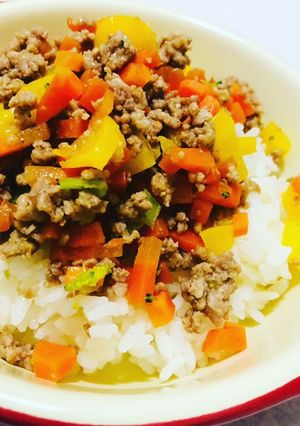 野菜たっぷり出汁そぼろ丼-レシピのメイン写真