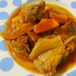 豚こま肉と野菜のトマトジュース炒め煮