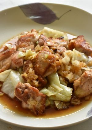 鶏肉とキャベツのオニオンソース-レシピのメイン写真