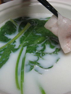 豚肉とほうれん草の牛乳しゃぶしゃぶ~-レシピのメイン写真