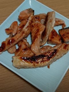 鮭ハラスの醤油漬け-レシピのメイン写真