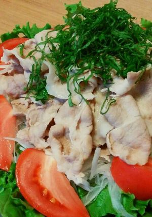 冷しゃぶサラダ（豚肉の茹で方）-レシピのメイン写真