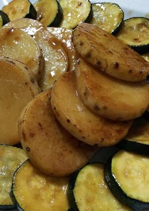長芋とズッキーニのバター醤油焼き-レシピのメイン写真