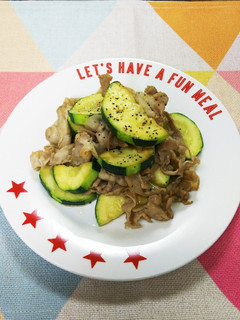 夏野菜☆ズッキーニと豚肉炒め-レシピのメイン写真