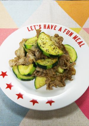 夏野菜☆ズッキーニと豚肉炒め-レシピのメイン写真