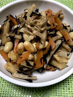 大豆とタケノコとひじきの煮物-レシピのメイン写真