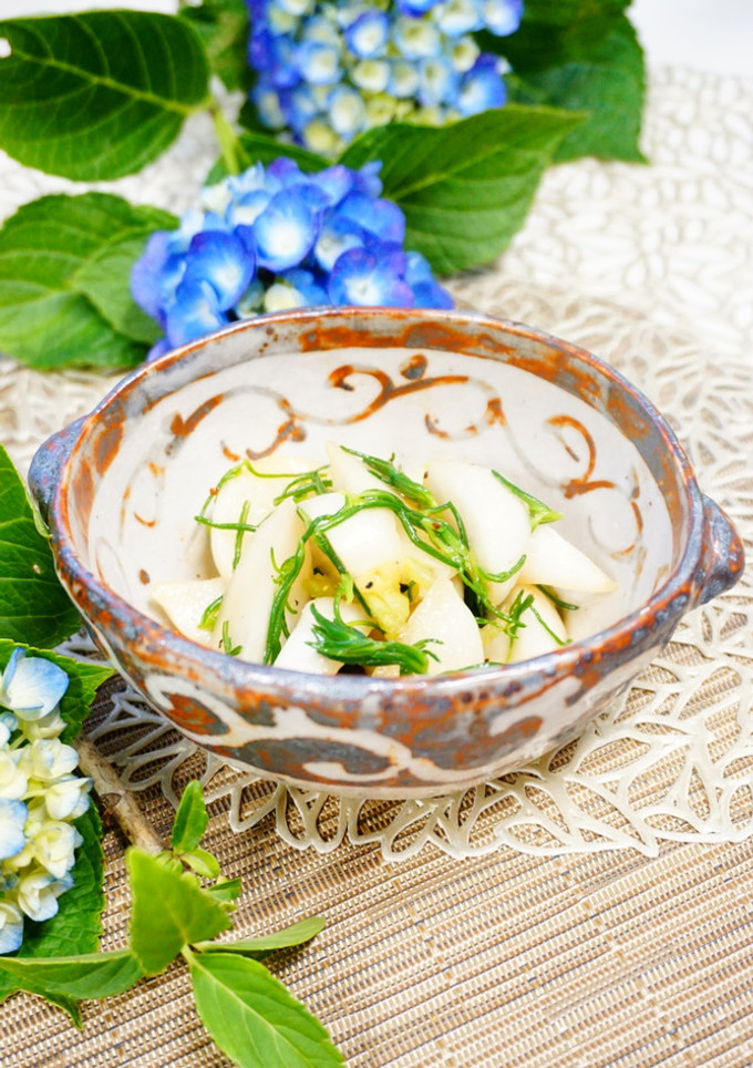 【蕪とおかひじきの和え物】-レシピのメイン写真