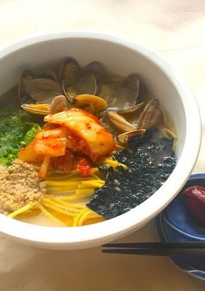 糖質制限!韓国カルグクス風ラーメン-レシピのメイン写真