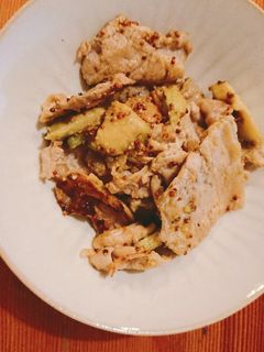豚肉とアボカドのマスタード和え♪-レシピのメイン写真