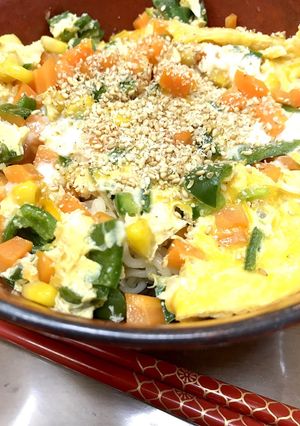 サッポロ一番でオムレツ冷しラーメン-レシピのメイン写真