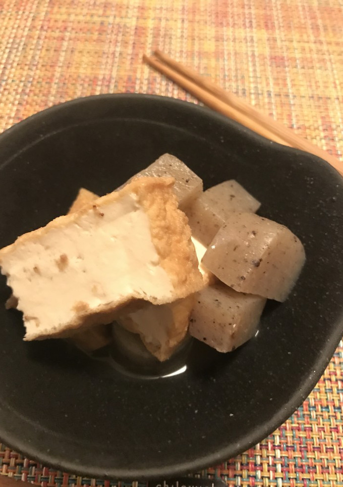 厚揚げとこんにゃくの煮物-レシピのメイン写真