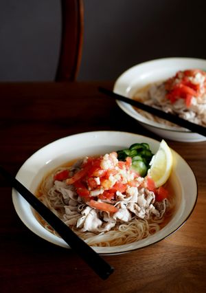 トマト塩だれそうめん-レシピのメイン写真