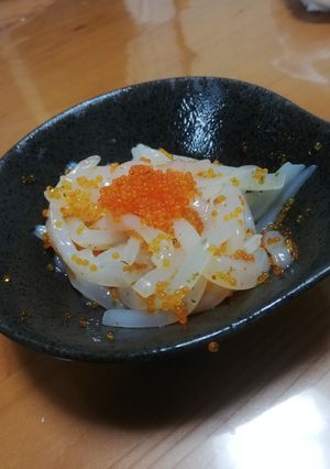 ズボラつまみ！イカのトビッコ合え-レシピのメイン写真