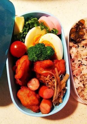 たんぱく質多めのお弁当⑦寝坊で超お急ぎ-レシピのメイン写真