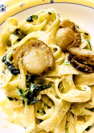 ホタテの旨みたっぷりクリームパスタ-レシピのメイン写真