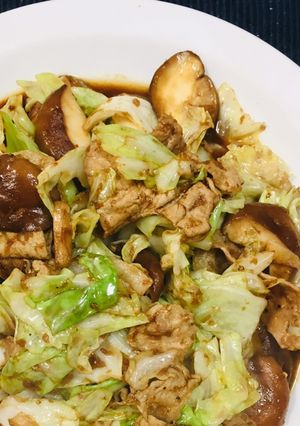 ホイコーロー椎茸多め-レシピのメイン写真