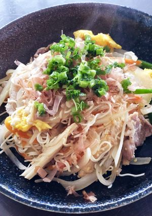 ゆる〜く糖質制限 豆腐そうめんチャンプル-レシピのメイン写真