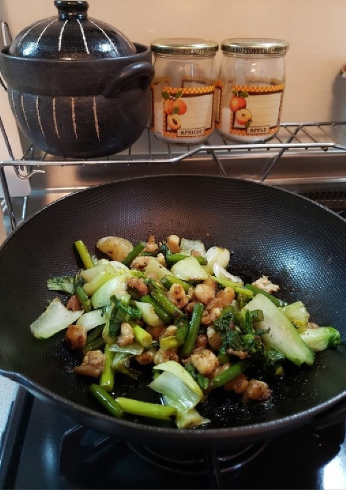 鶏軟骨と青梗菜の中華炒め-レシピのメイン写真