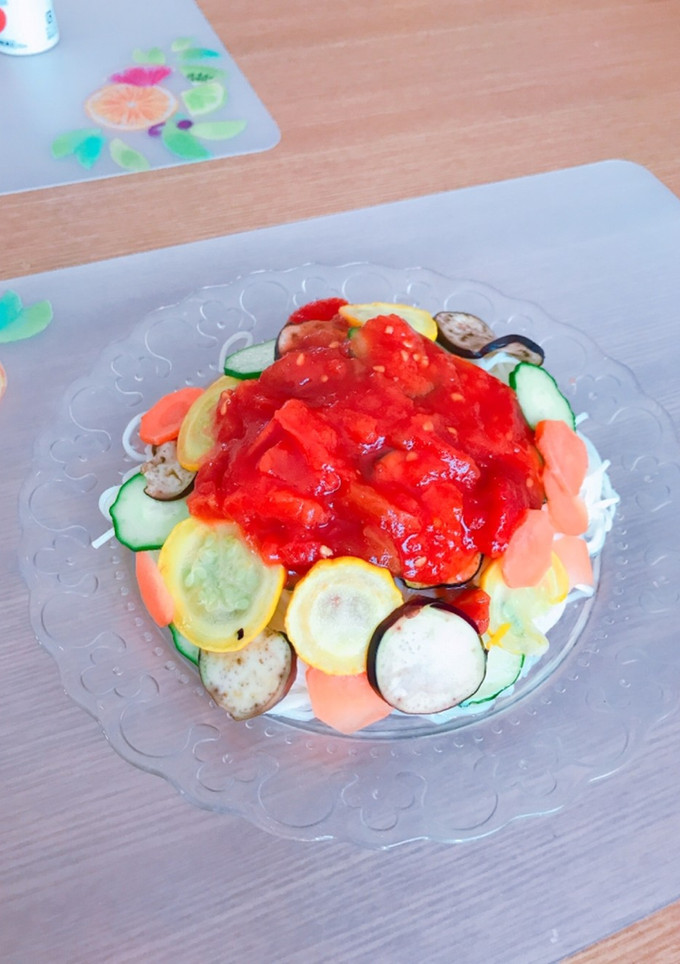 絶品 トマトだれ そうめん-レシピのメイン写真