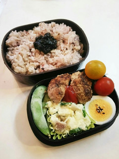 お弁当(6/22)ハンバーグ-レシピのメイン写真