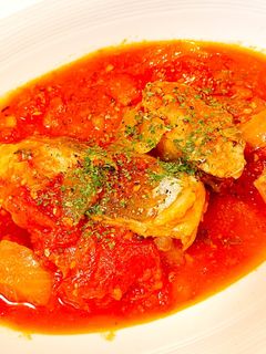 簡単旨味たっぷり♡絶品鯖のトマト煮込み-レシピのメイン写真