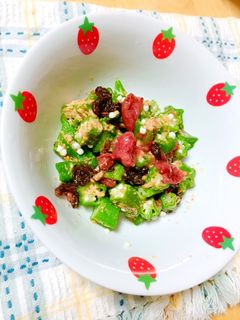 オクラの梅肉和え-レシピのメイン写真