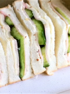 サンドイッチ きゅうり×ハム×チーズ-レシピのメイン写真