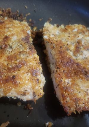 トラウトサーモンの貧乏パン粉焼き-レシピのメイン写真