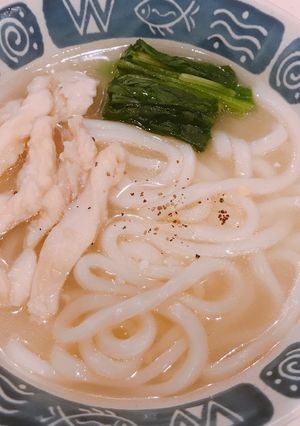 鶏むね肉と塩こうじの、鶏塩うどん！-レシピのメイン写真