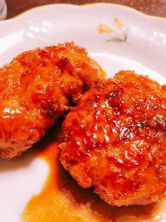 鶏つくねハンバーグ-レシピのメイン写真