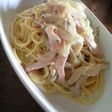 きのこのクリームパスタ