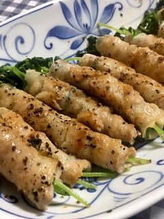 豆苗の豚バラ巻き-レシピのメイン写真