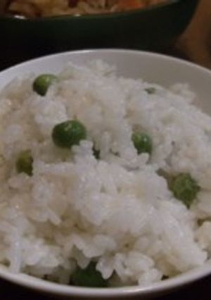 後入れ豆ご飯で緑が綺麗-レシピのメイン写真