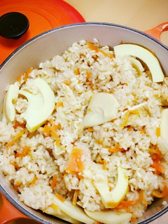 ルクルーゼDE簡単たけのこ御飯-レシピのメイン写真
