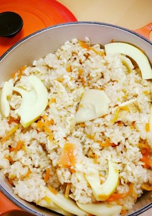 ルクルーゼＤＥ簡単たけのこ御飯-レシピのメイン写真