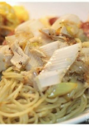 ツナと長ねぎのスパゲティ-レシピのメイン写真