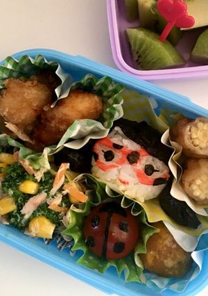 キャラ弁 レディバグ ディズニー-レシピのメイン写真