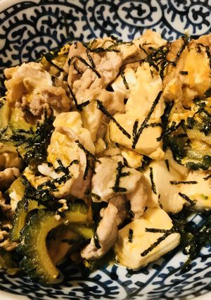 厚揚げ＆豆腐●甘辛ゴーヤーチャンプルー-レシピのメイン写真