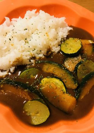 レトルト●カボチャ系野菜プラスのカレー-レシピのメイン写真