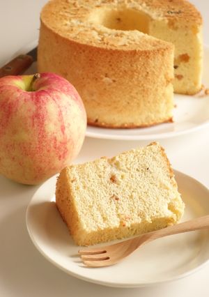 りんごのシフォンケーキ-レシピのメイン写真