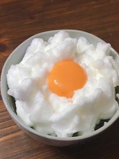 朝ごはん!ふわふわメレンゲ♡卵かけご飯-レシピのメイン写真