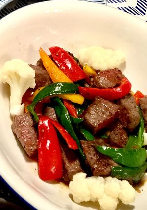 和牛と色どり野菜の炒め物糖質オフ-レシピのメイン写真