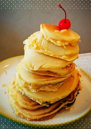もちもちタワーパンケーキ-レシピのメイン写真