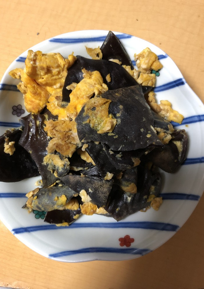 キクラゲと卵のオイスターソース炒め-レシピのメイン写真