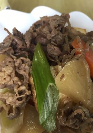大根とにんじんの牛すき焼き風-レシピのメイン写真