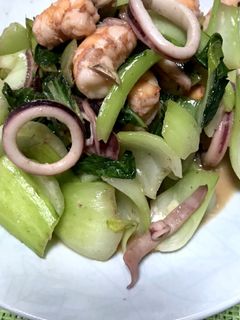 エビとイカのバタぽんマヨ炒め-レシピのメイン写真
