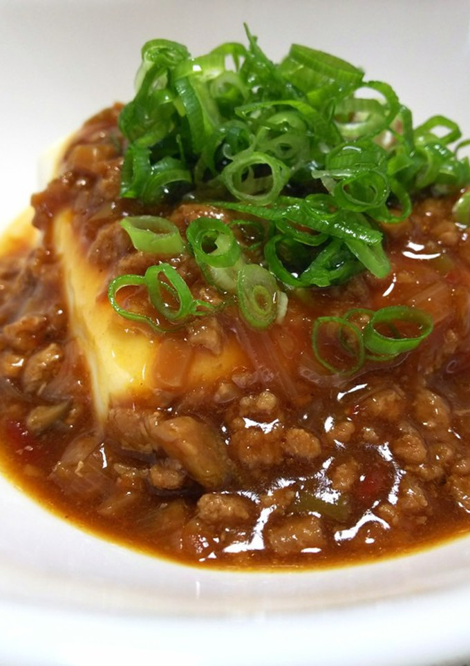 ぱぱっと簡単！豆腐の麻婆あんかけ-レシピのメイン写真