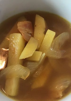 新玉ねぎとジャガイモのカレースープ-レシピのメイン写真