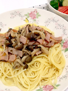 しめじとハムの和風パスタ-レシピのメイン写真