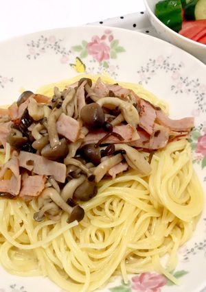 しめじとハムの和風パスタ-レシピのメイン写真